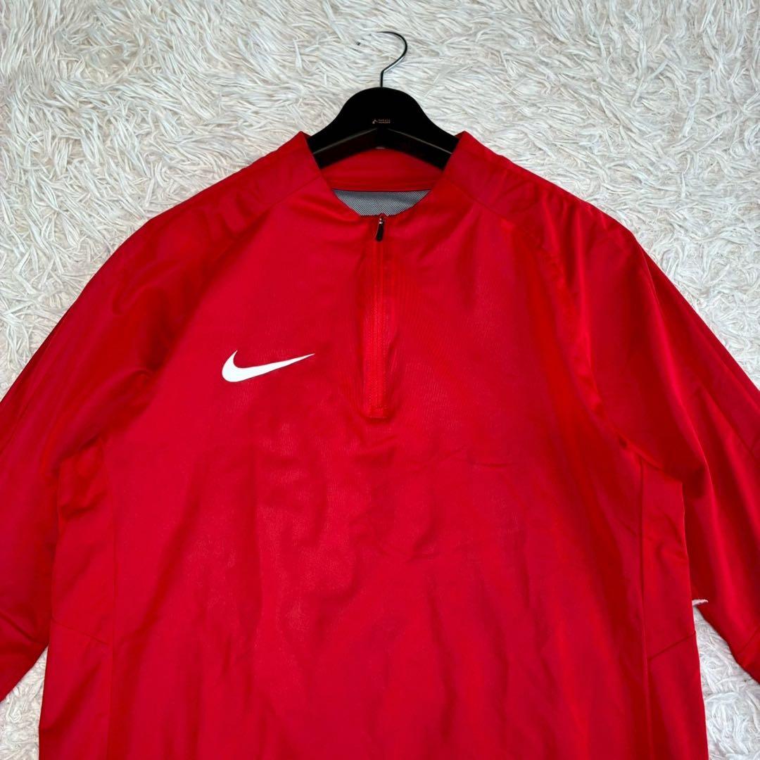 ◎極美品 NIKE ハーフジップ スリムフィット 伸縮 ランニング テニスゴルフ