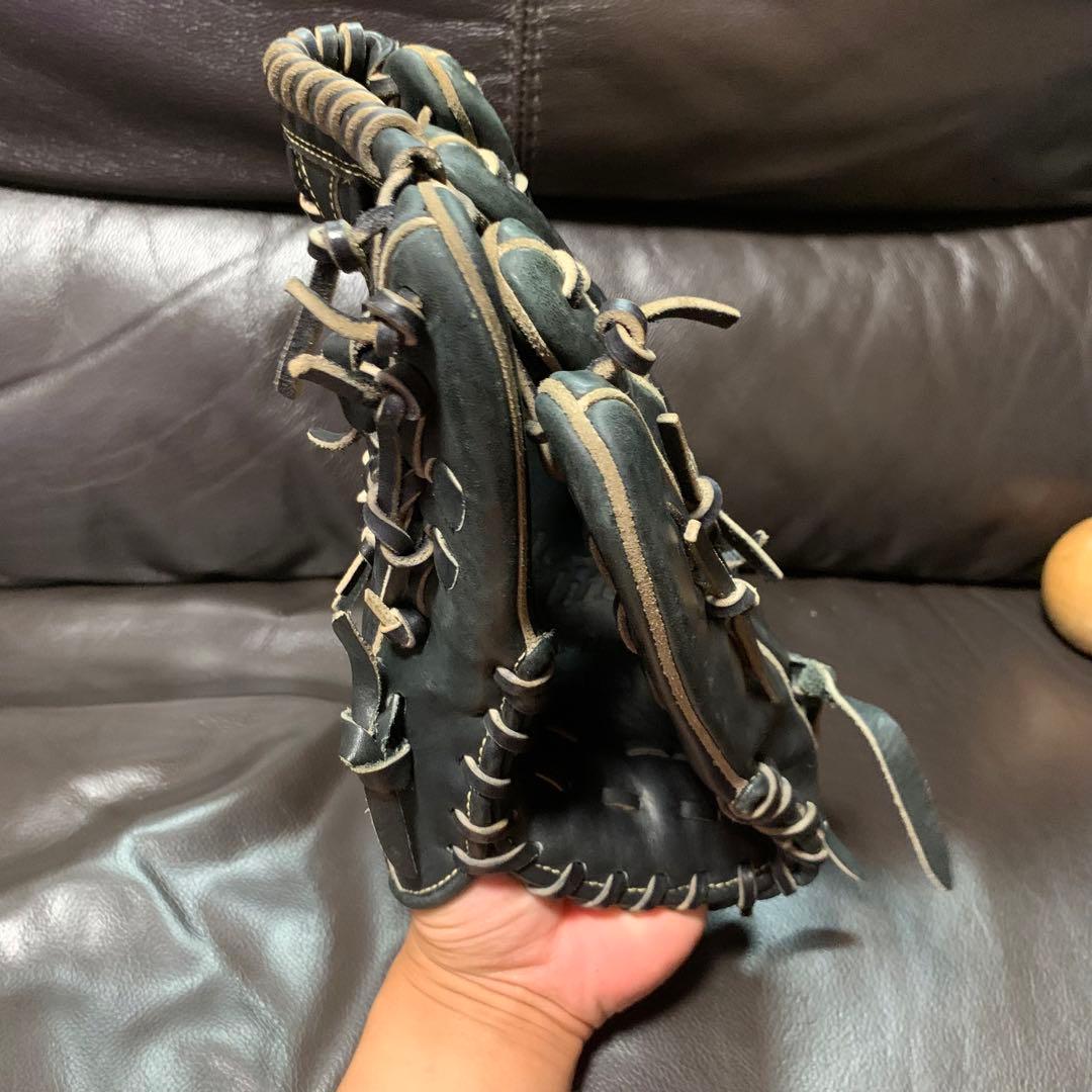 Mizuno Global Elite ブラック 軟式外野手グローブ 右投げ