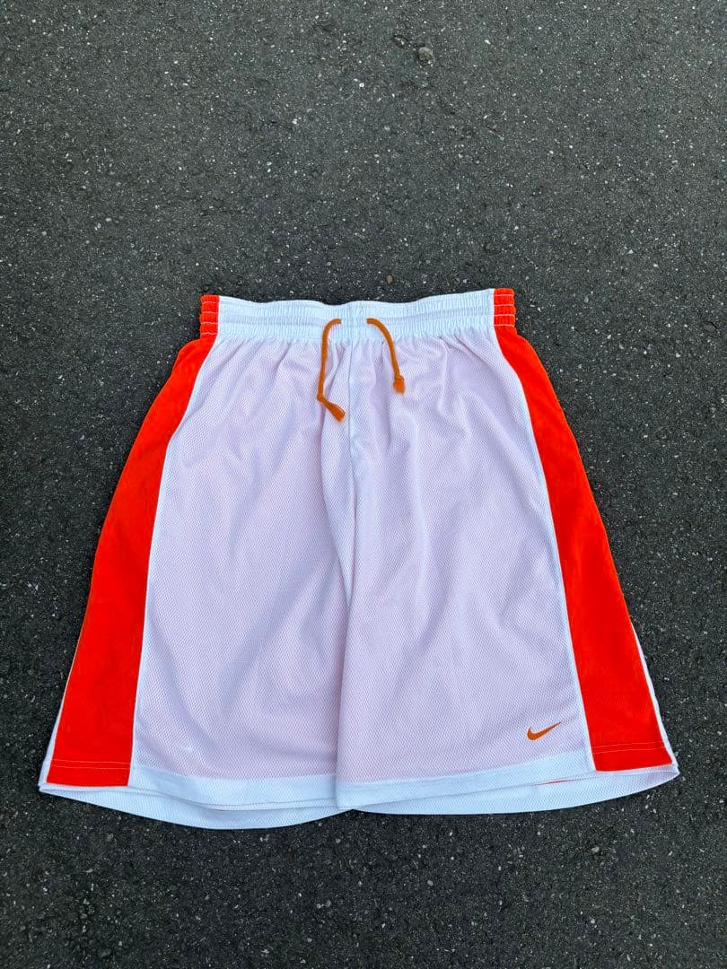 ⭐️激レア00s Nike バスケットボールショートパンツ オレンジ/ホワイト