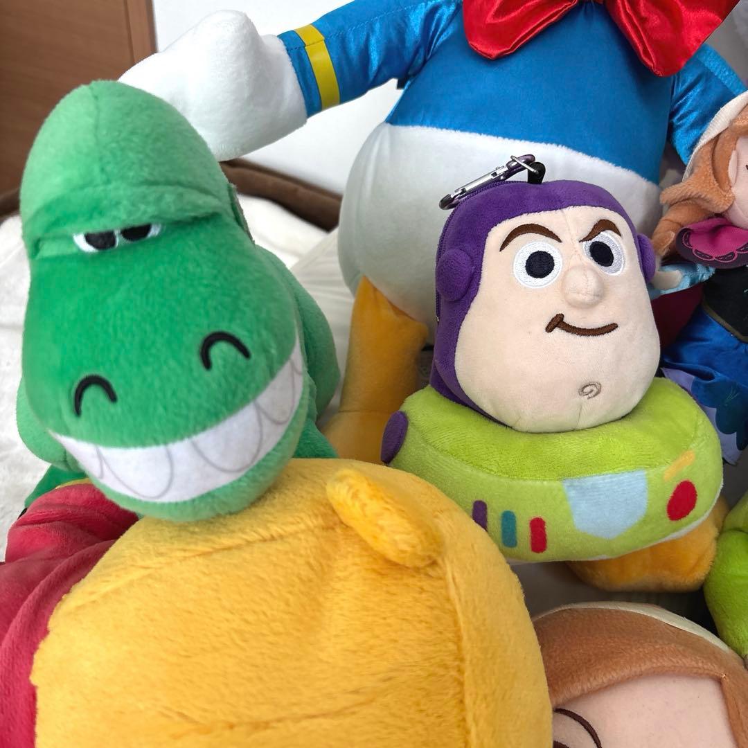 【Disney】キャラクター　プーさん　アナ雪　ミッキー　ぬいぐるみ30体まとめ