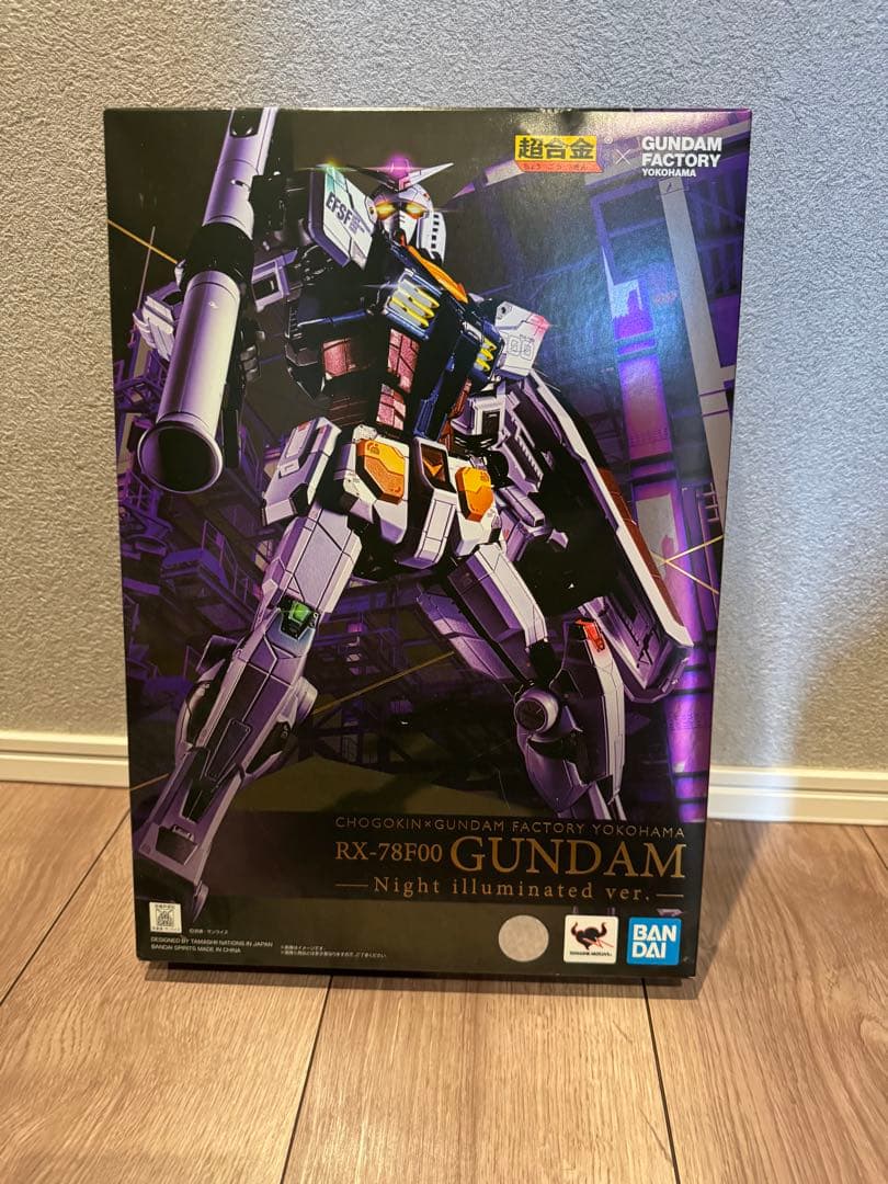 RX-78F00 ガンダムF00 夜間照明　ガンダムファクトリーヨコハマ