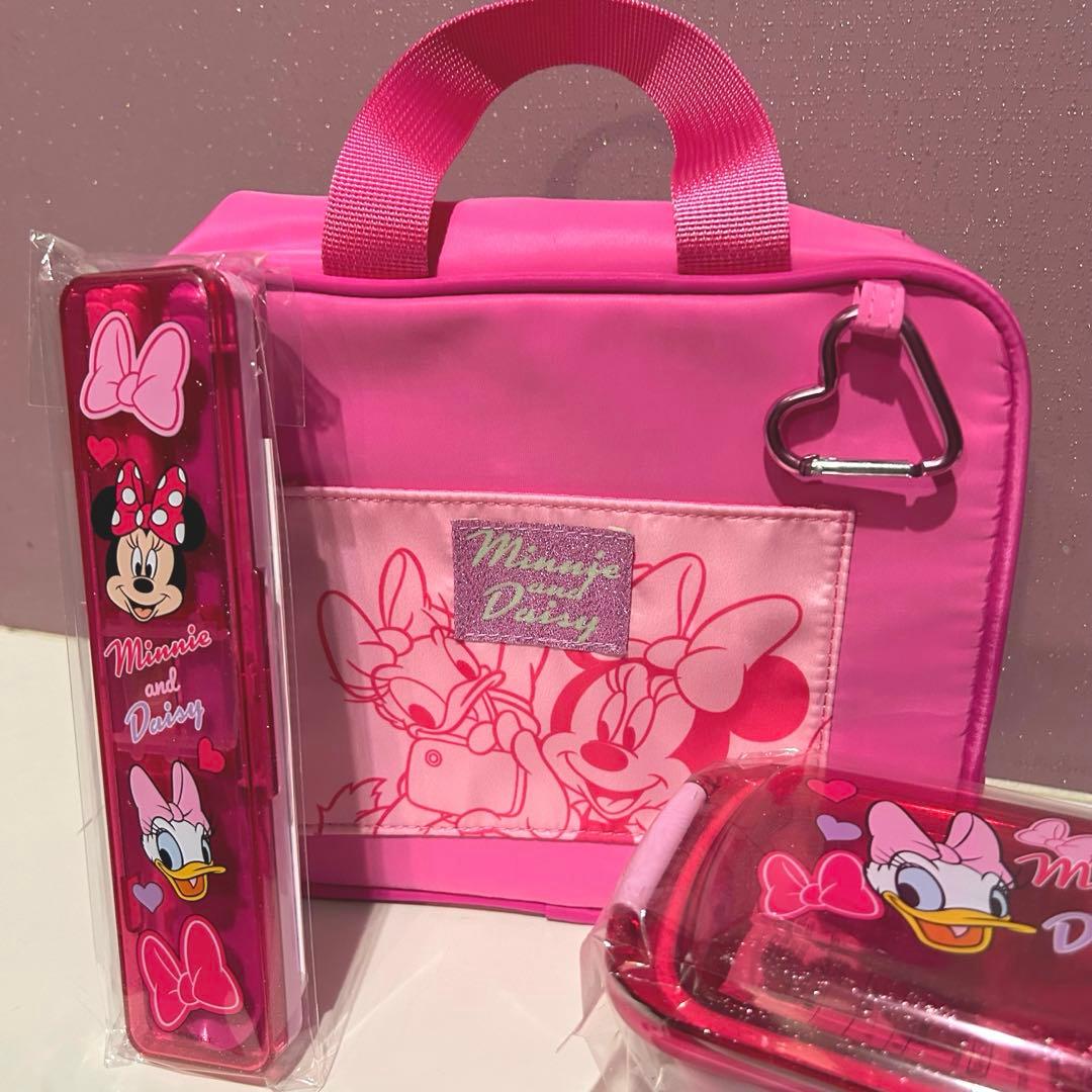 Disney PLAZA ディズニー ミニー・デイジー　3点セット お弁当箱