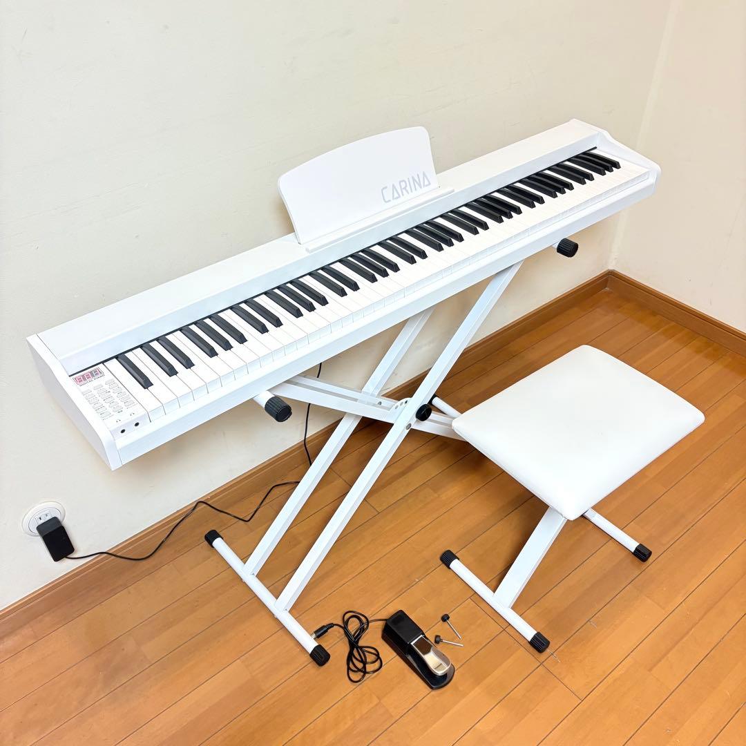 【美品！•スタンド/椅子付属】CARINA 88鍵盤 電子ピアノ LF0088