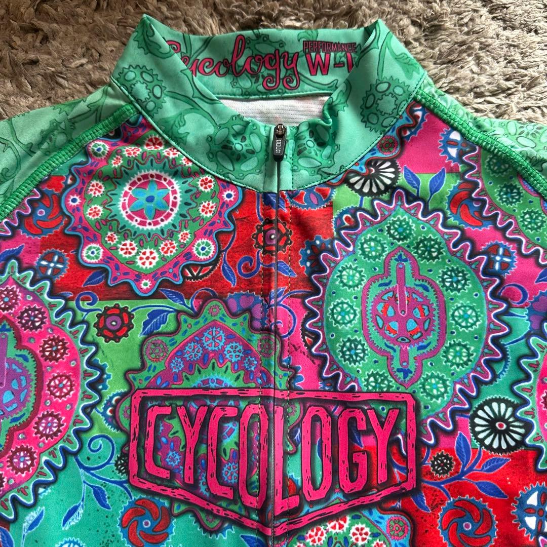 【美品】Cyclology カラフルサイクルジャージ women