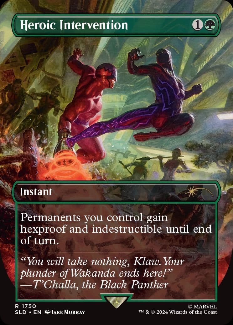 MTG シークレットレイヤー マーベル ブラックパンサー foil