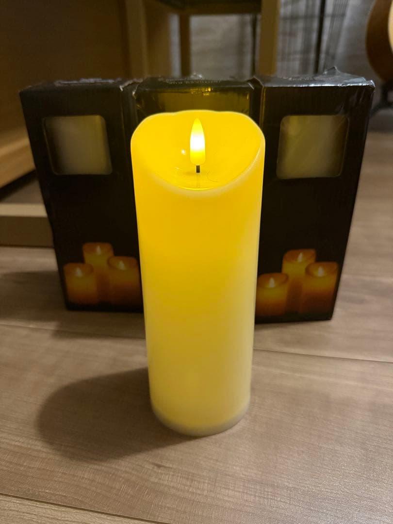 LEDキャンドル 10個セット イエロー