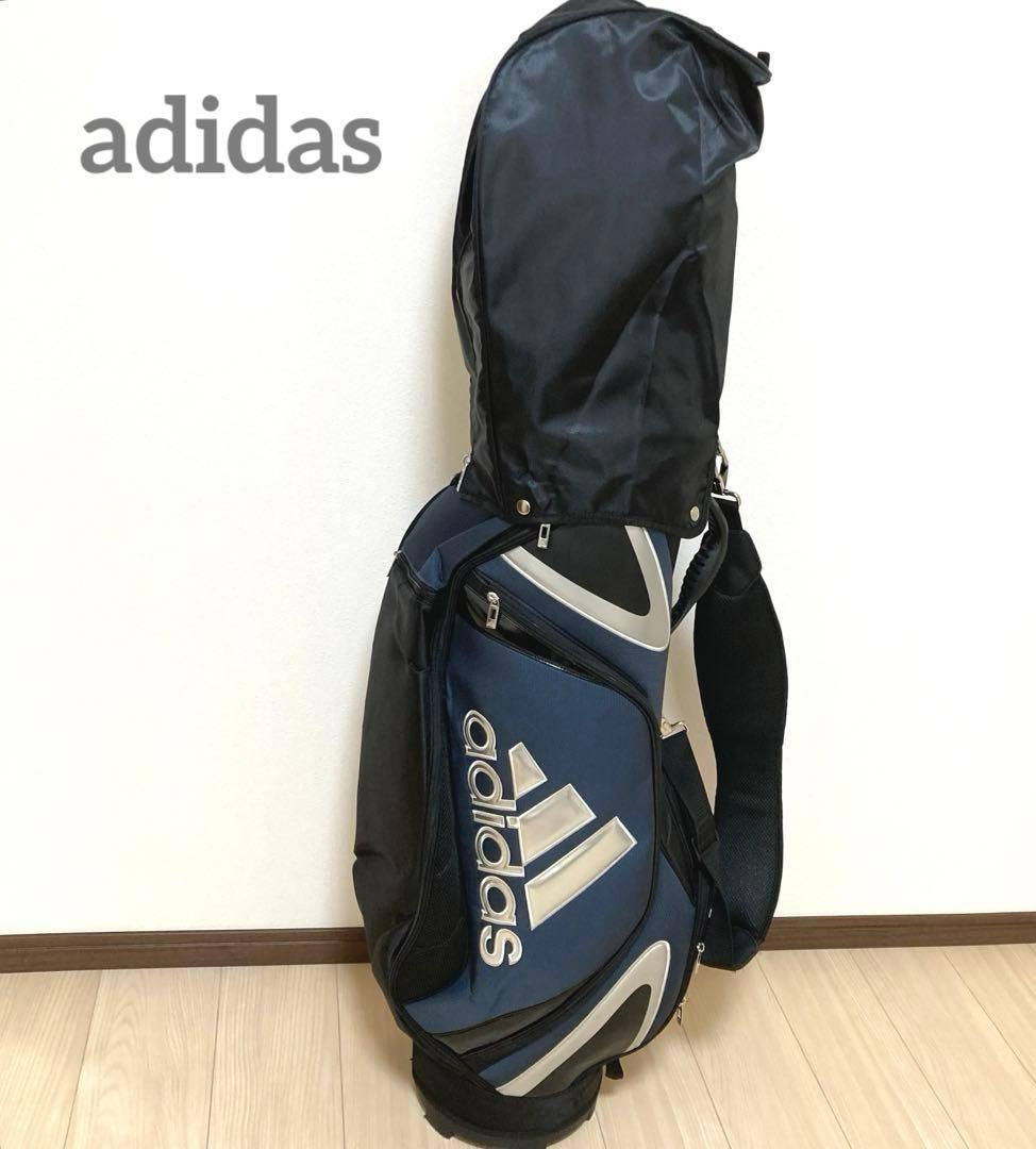 アディダス　adidas ゴルフバッグ・キャディバッグ　5分割　フードカバー付き