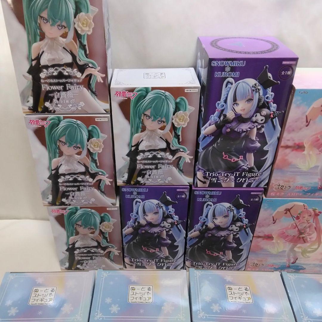 初音ミク 雪ミク 桜ミク クロミ フィギュア ぬーどるストッパー まとめ売り