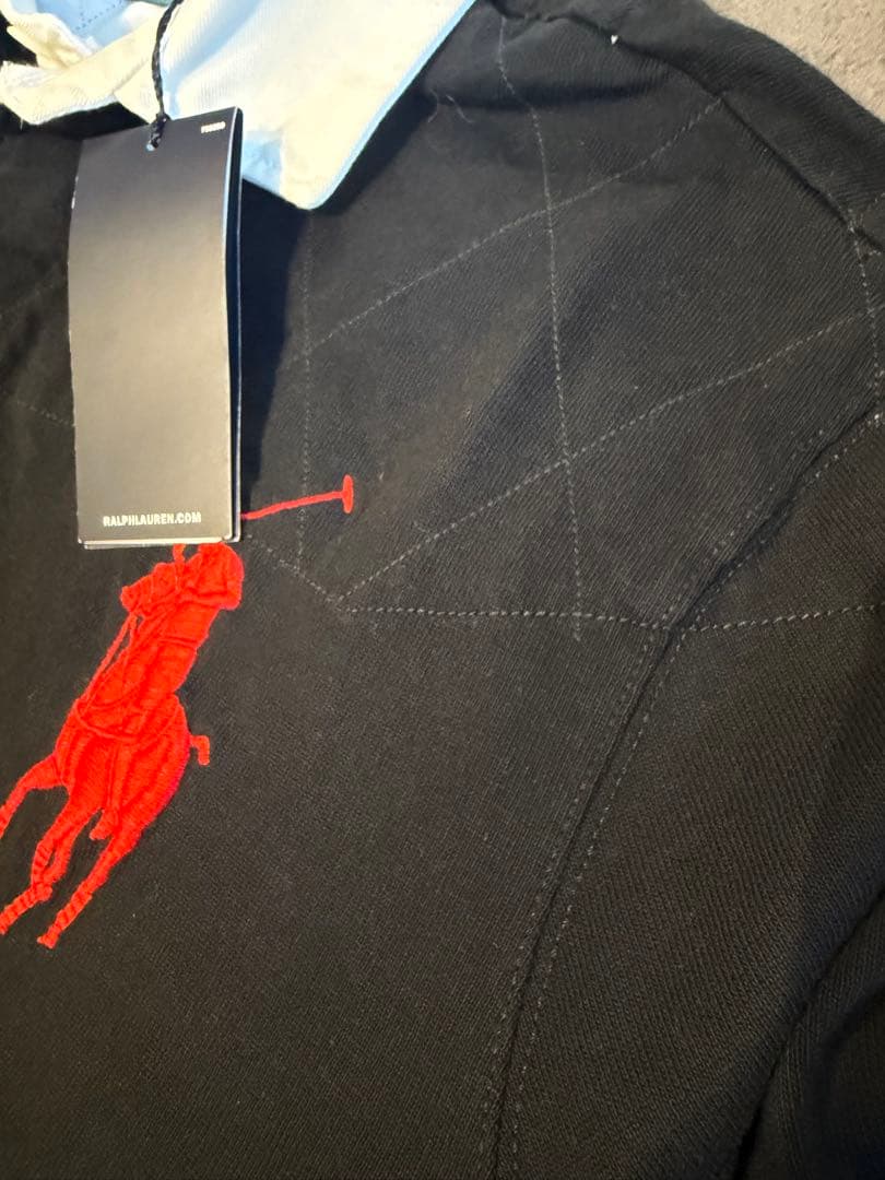 新品Polo Ralph Lauren ブラック ラガーシャツ Lサイズ