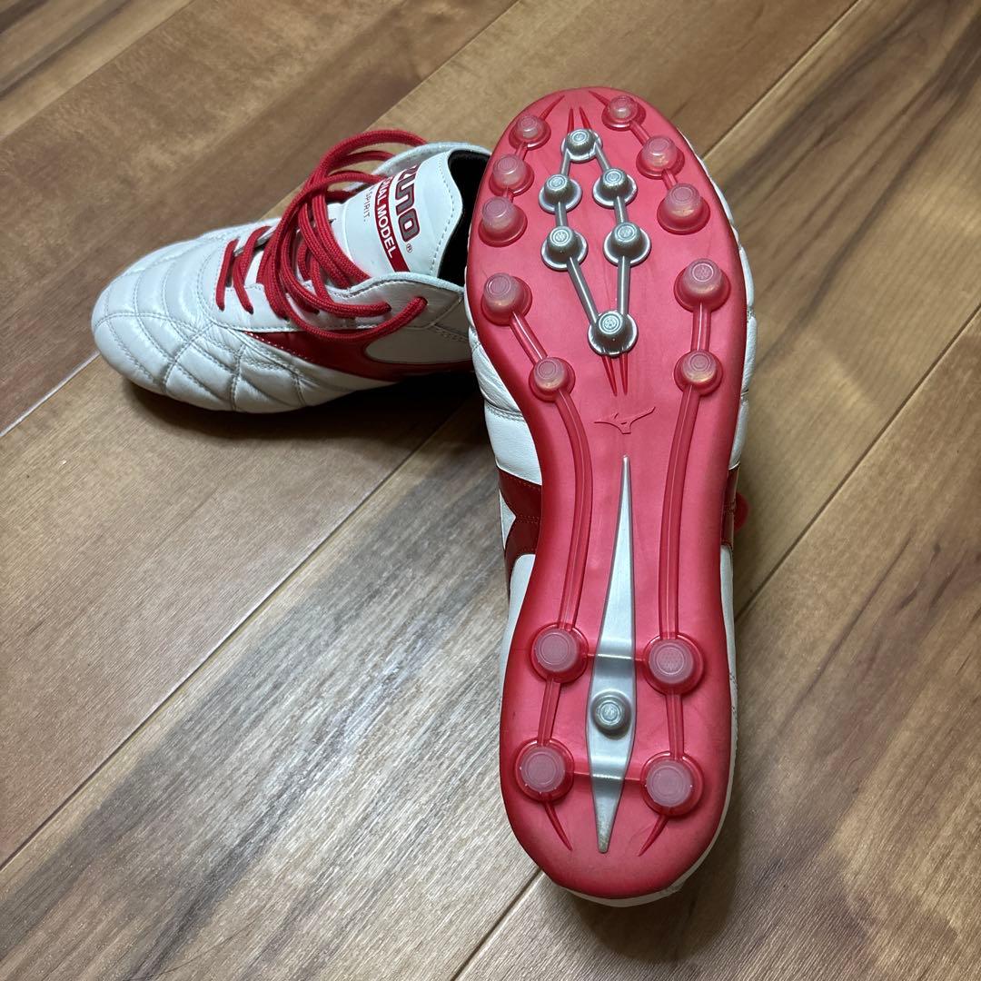 Mizuno Morelia サッカーシューズ ホワイト/レッド