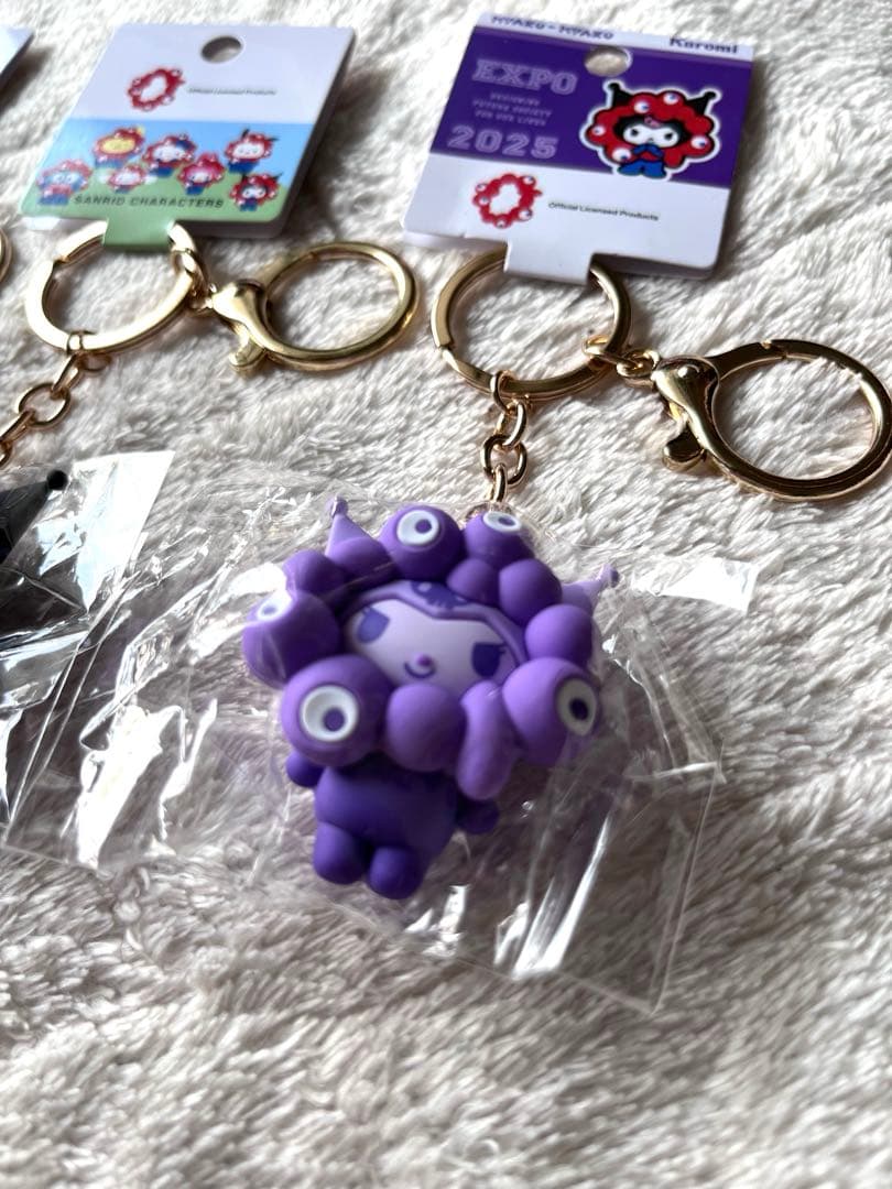 本日限定値引】3個★クロミ　サンリオミャクミャク推しカラー＆パステルキーホルダー