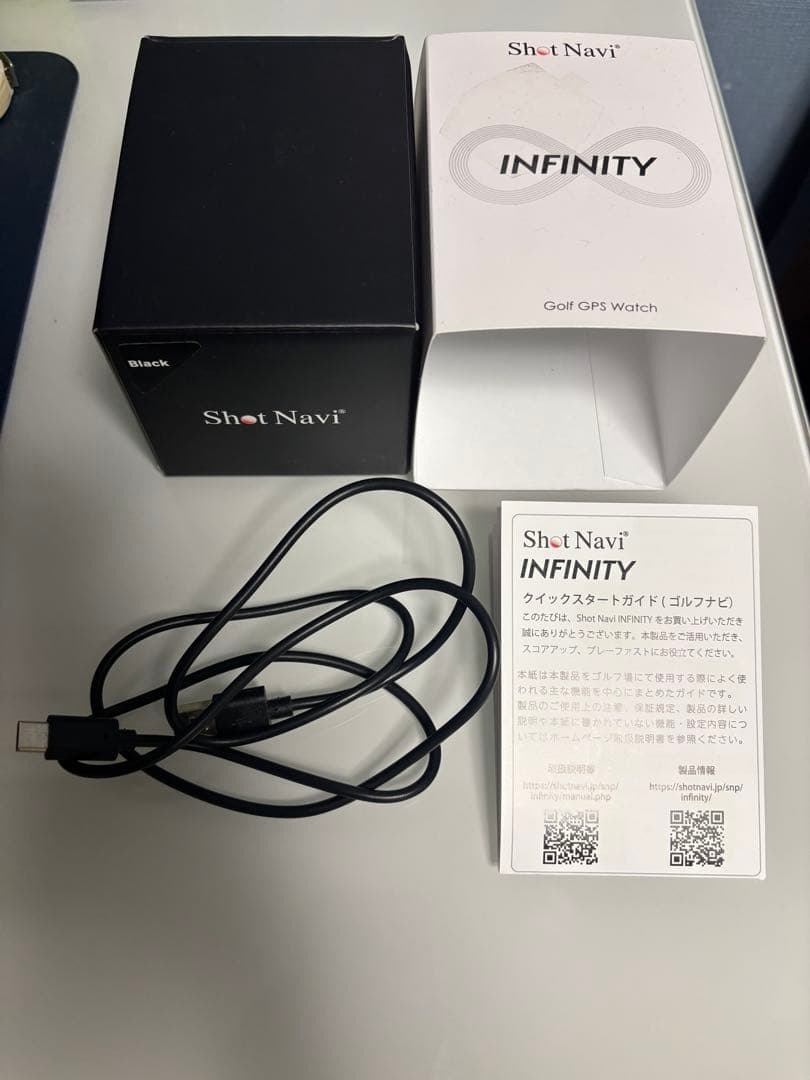 Shot Navi INFINITY GPSナビウオッチ ブラック