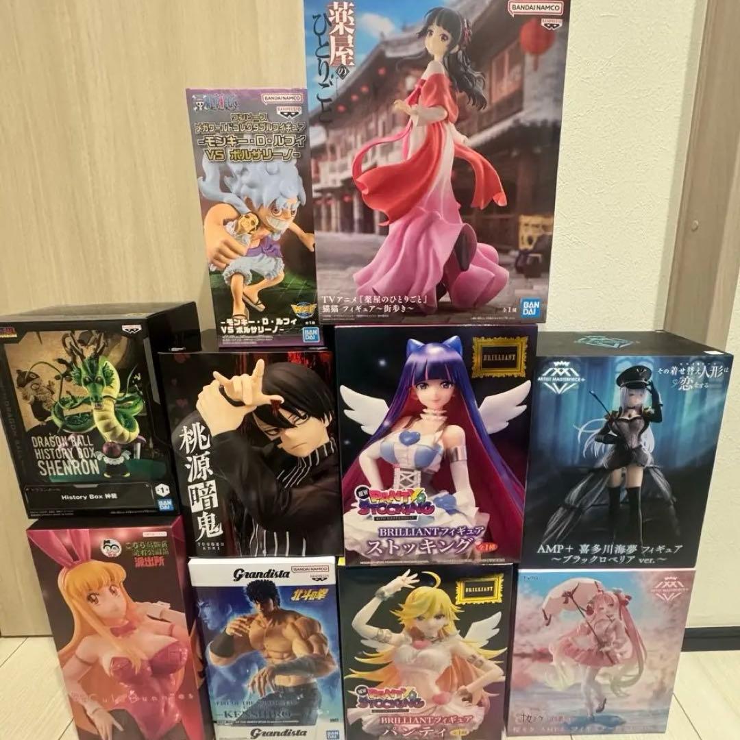 最新プライズフィギュアまとめ売り 朧源暗鬼 ニカ　神龍　猫猫　AMP+ 10点