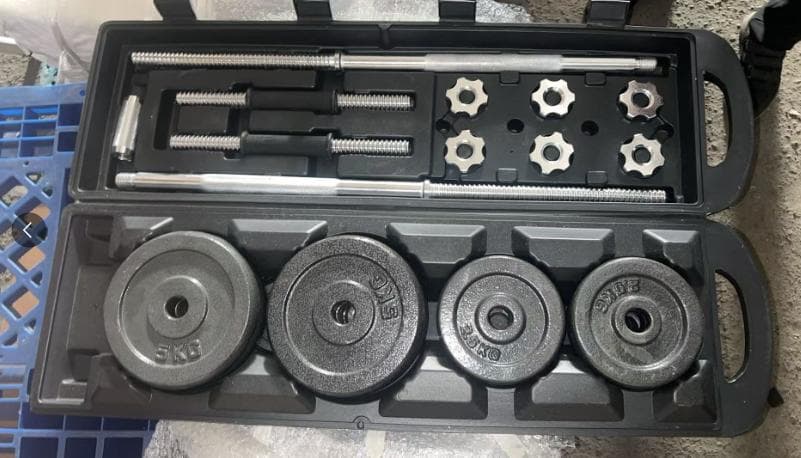 中古美品 鉄ダンベル セット 可変式 40kg