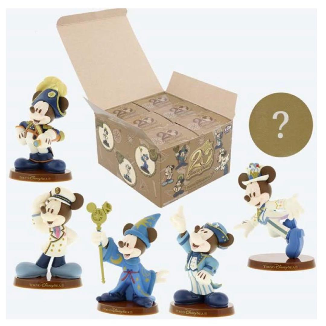 東京ディズニーシー20周年ミッキーマウス フィギュア 6体セット