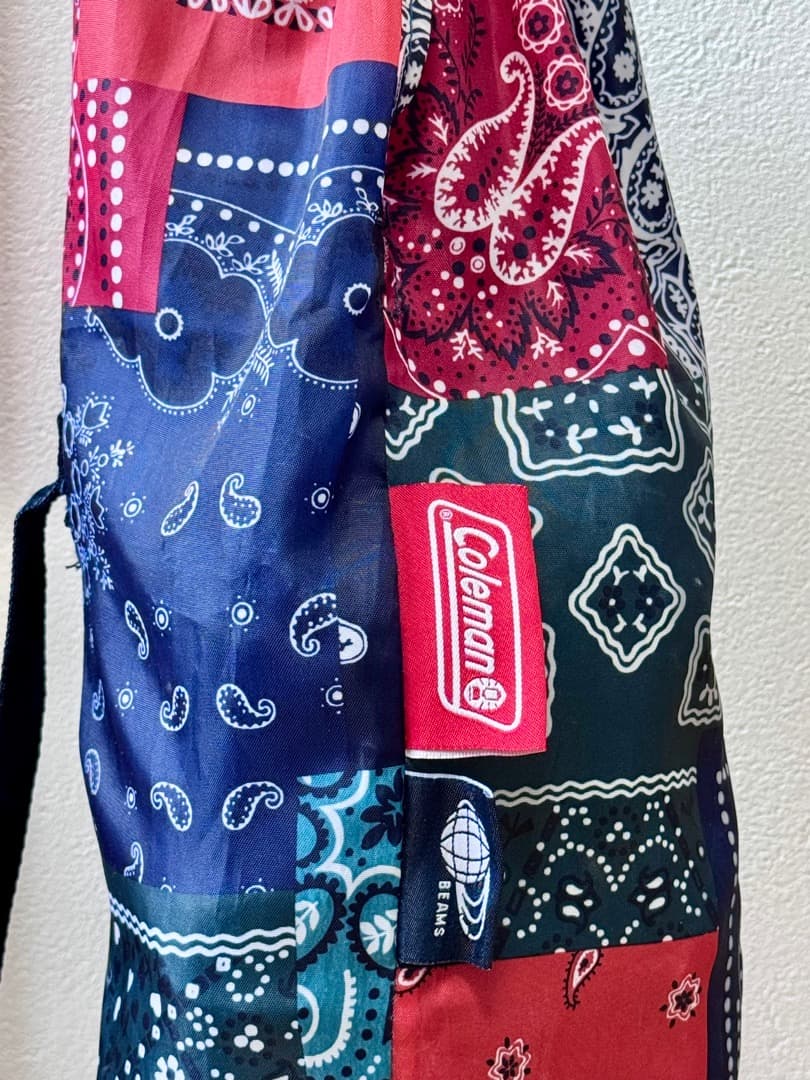 Coleman × BEAMS コラボ 2018 ファンチェア バンダナ柄