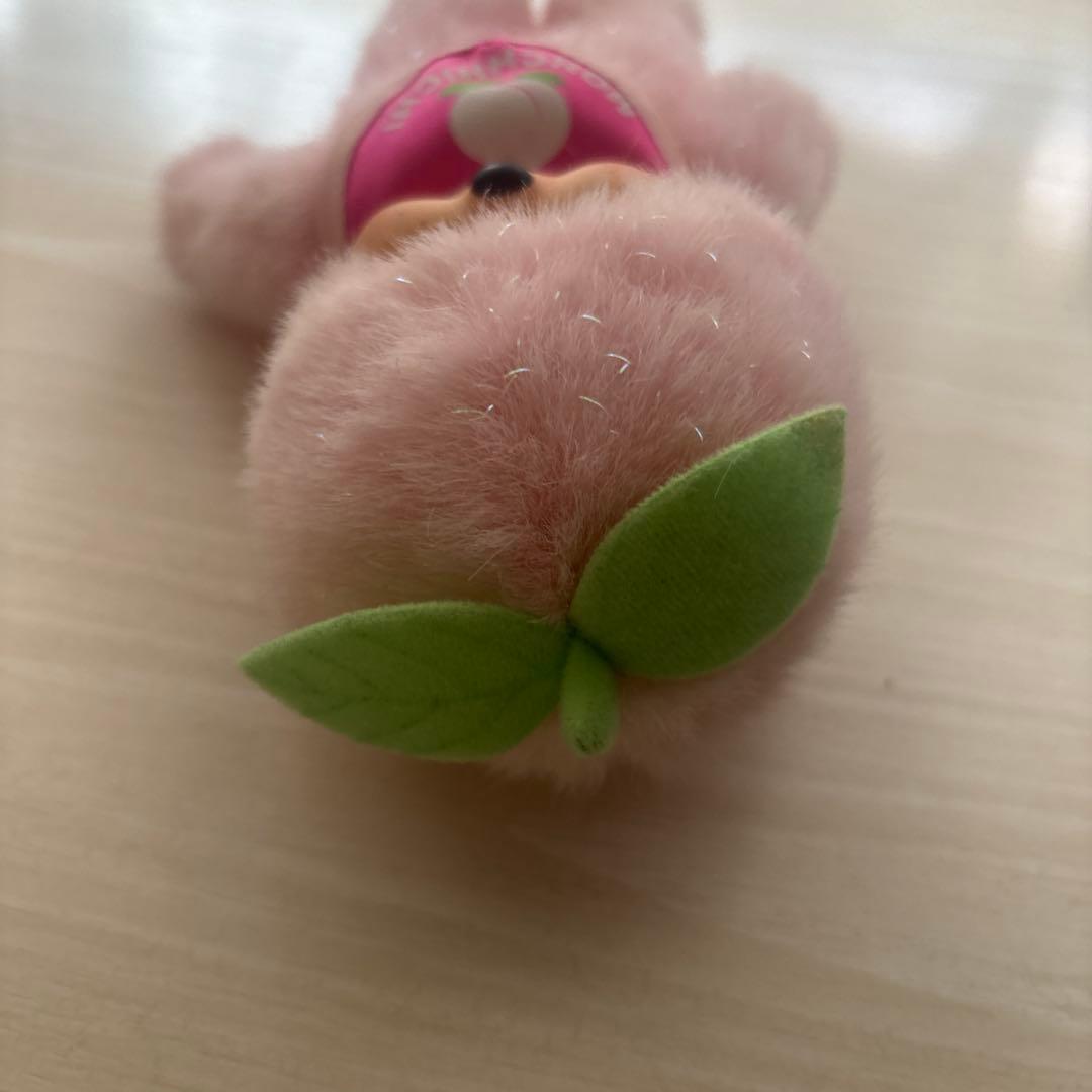 レア　福島ご当地　桃　モンチッチ　ピンク