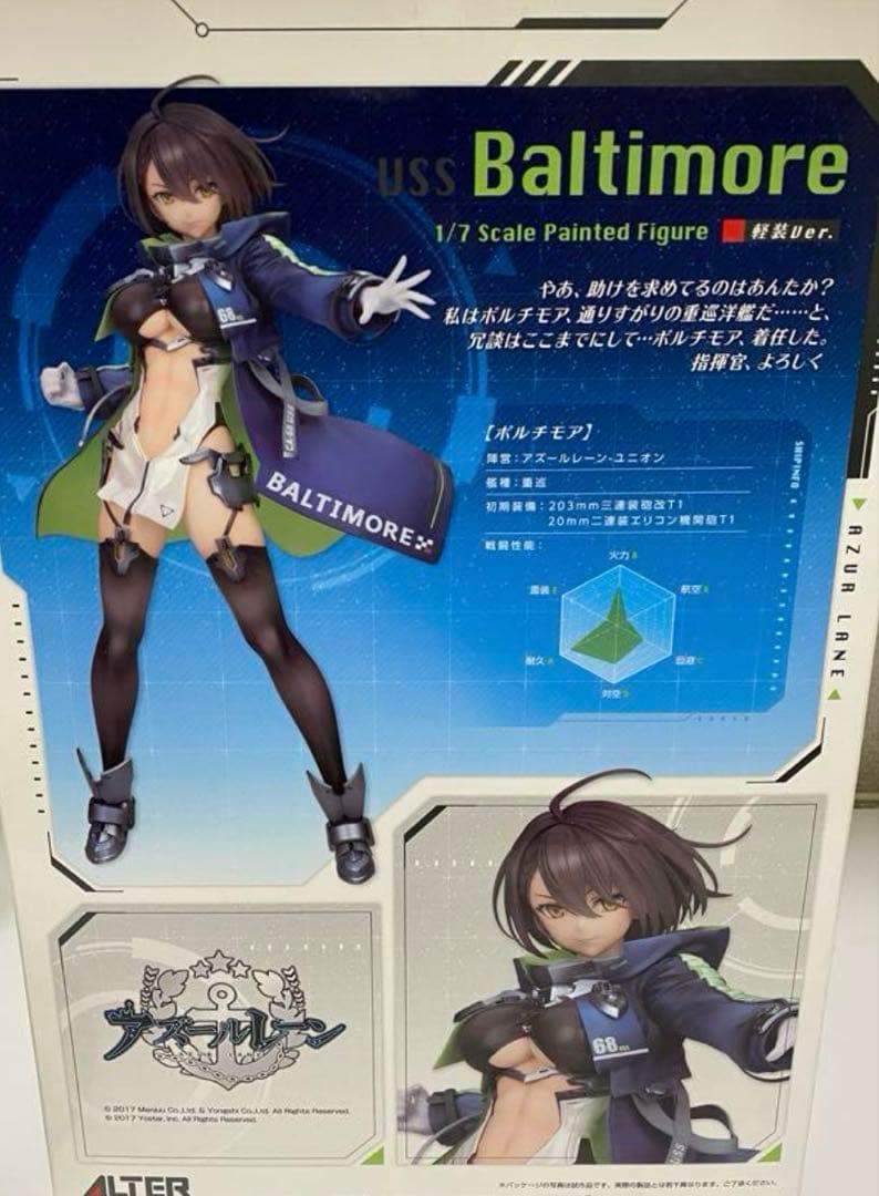 アズールレーン ボルチモア 軽装 フィギュア 1/7
