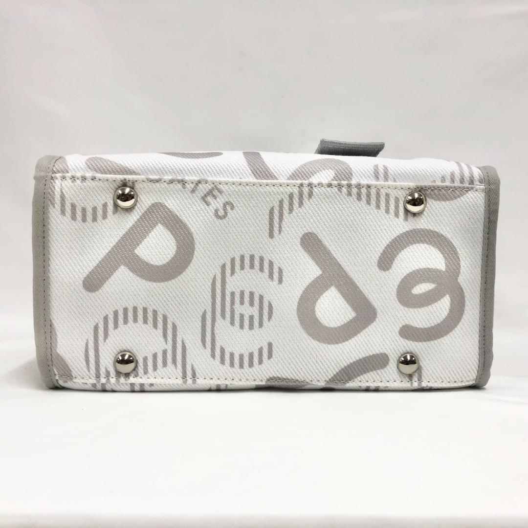○★訳有り新品未使用　PEARLY GATES　モヤモヤ柄 カートバッグ　白