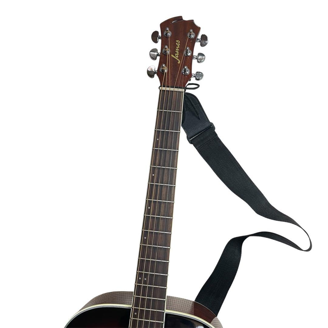 ◯JAMES アコースティック ギター JF400/WBS スタンド ケース付き