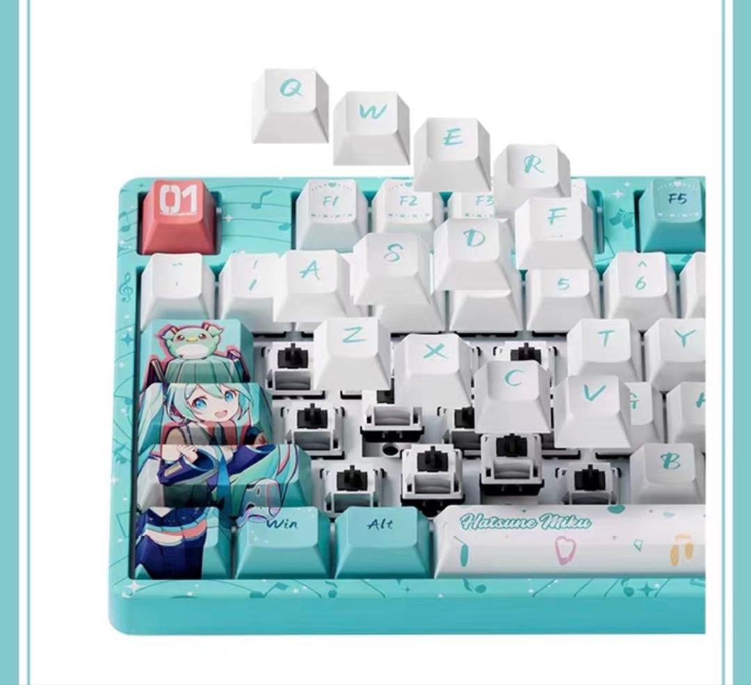 新品Akko 初音ミク コラボゲーミングキーボード 日本未発売