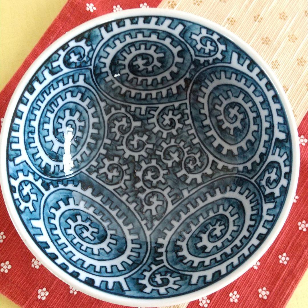 源右衛門☆染付章魚唐草濃 飯椀