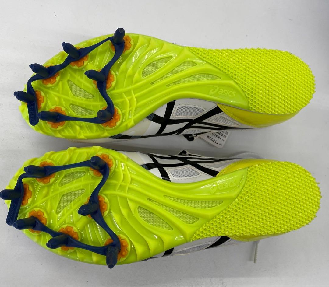 asics 陸上スパイク　ヒートフラットFR7ホワイト/ブラック　27.5cm