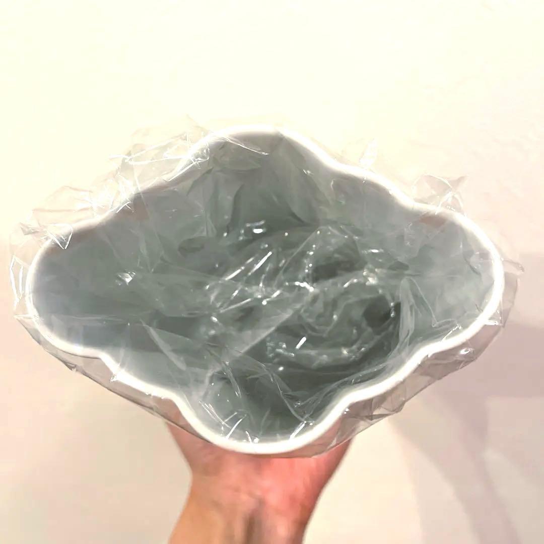 新品　ロイヤルコペンハーゲン ブルーパルメッテ 花瓶 BLUE PALMETTE