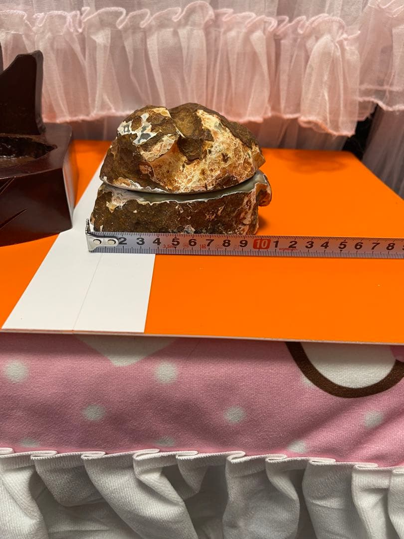 天然石 ブラジル産 トレジャー瑪瑙　台座付け ④