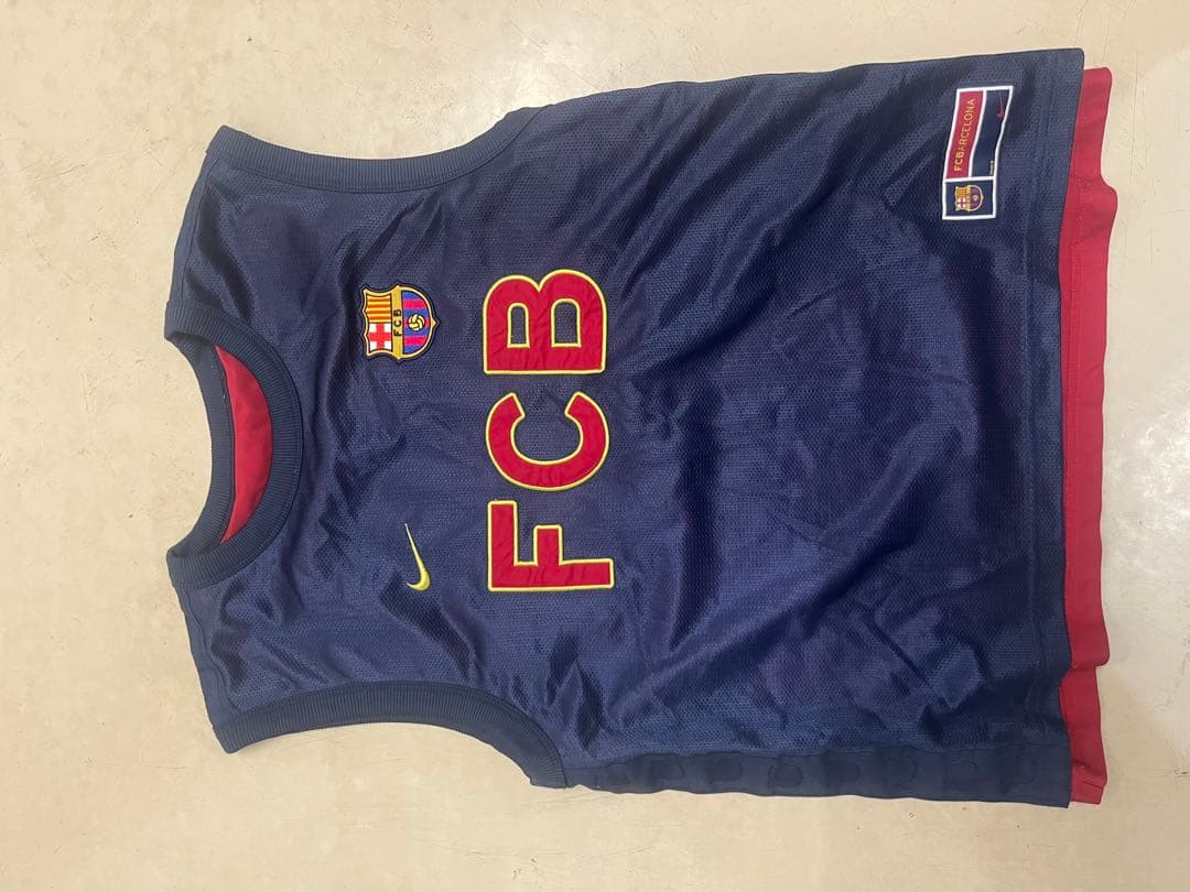 FC Barcelona Nike メッシュシャツ ネイビー レッド