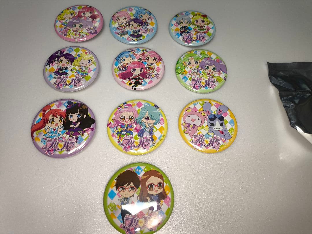プリパラ　アドアーズ限定　缶バッジ　真中らぁら　ファルル　他　10枚セット