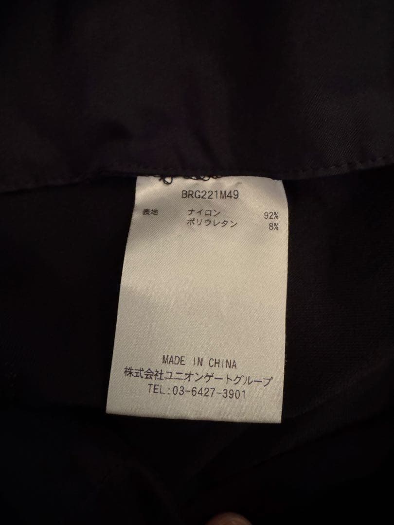 BRIEFING ブラックカモフラ　ゴルフハーフパンツ