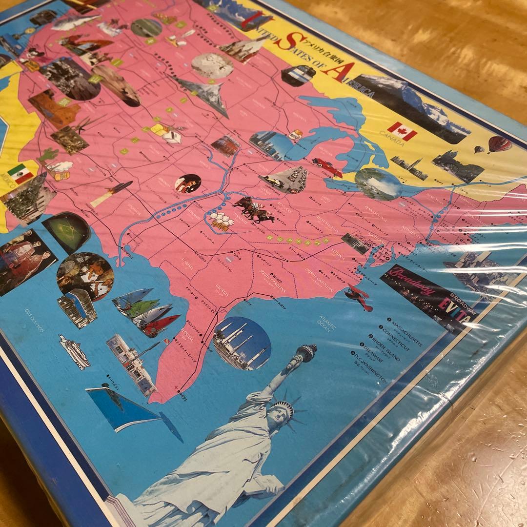 ハナヤマ　ジグソーパズル　世界の旅シリーズ　アメリカ合衆国　1000P レトロ