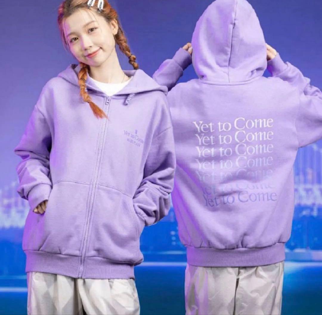 BTS 釜山コン Yet to Come ラベンダー ジップアップパーカー　L