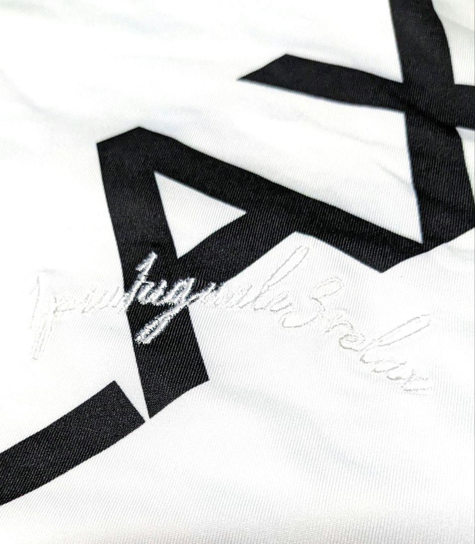1PIU1UGUALE3 ロゴプリント モックネック　size XL ホワイト