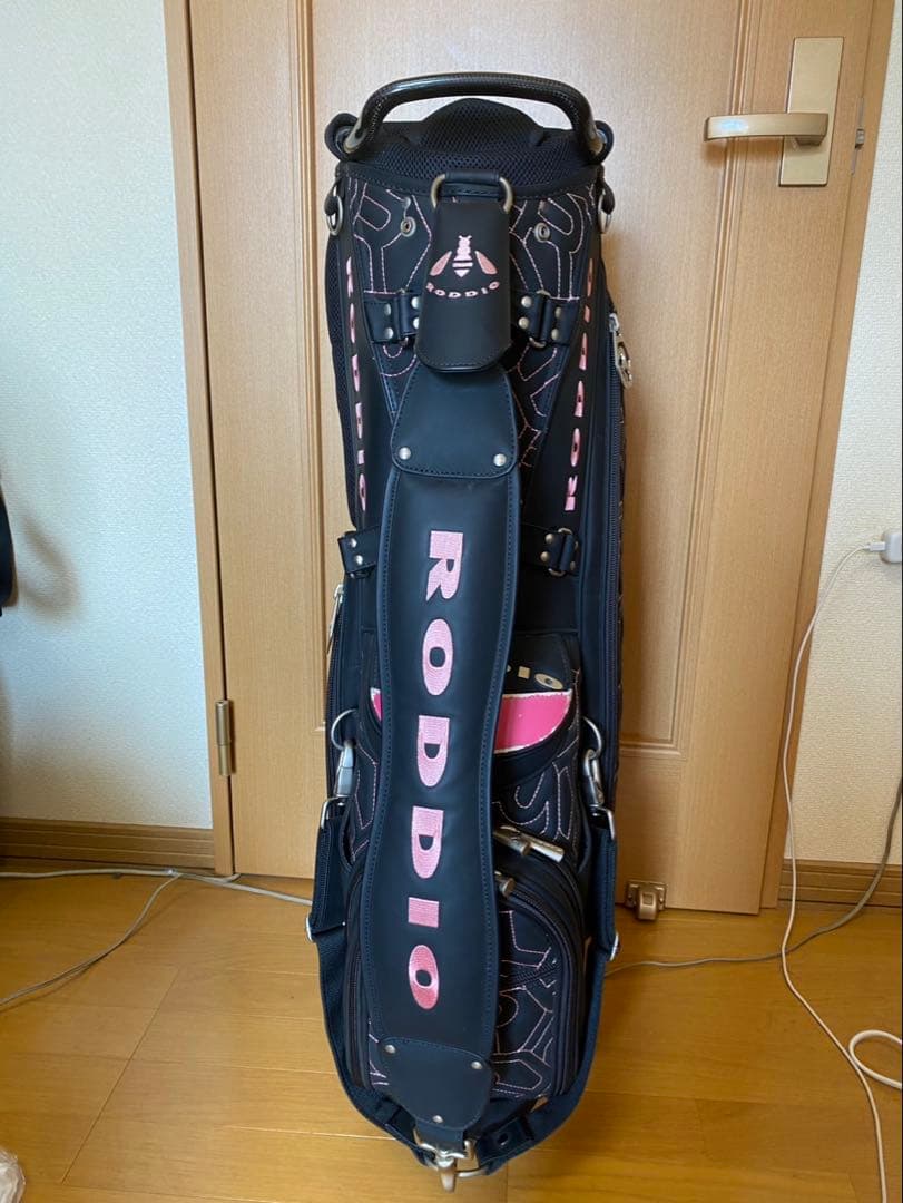 RODDIO ゴルフバッグ・キャディバッグ ブラック・ピンク