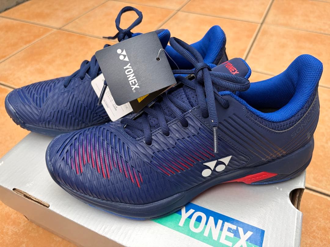 YONEX テニスシューズ ネイビー/レッド