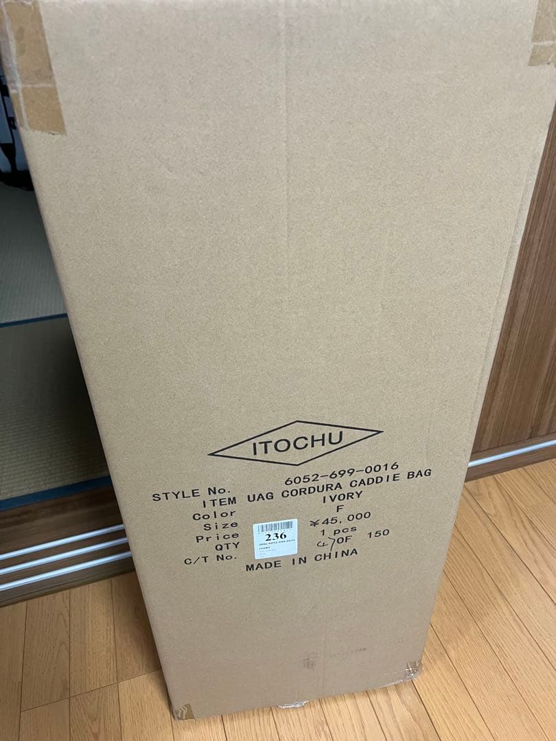新品　2025購入　ユナイテッドアローズ　キャディバッグ　ホワイト