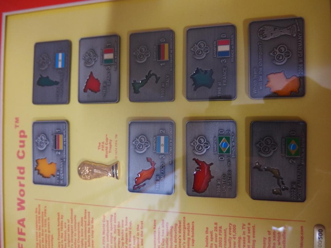 Mastercard fifa germany 2006 ピンバッジスタンド
