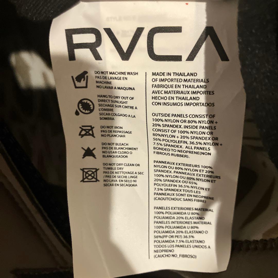 RVCA タッパー グレー 長袖 バックファスナー