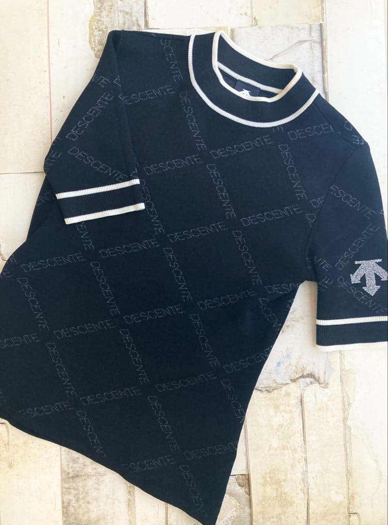 DESCENTE GOLF【SWAROVSKI】/レディース/半袖ニット/ゴルフ