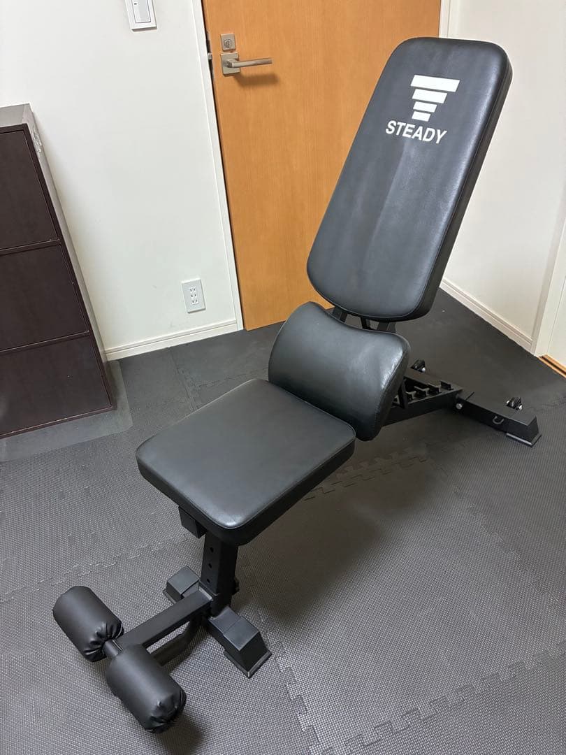 【直接引き取り限定】可変式フレックスベル20キロ&トレーニングベンチセット