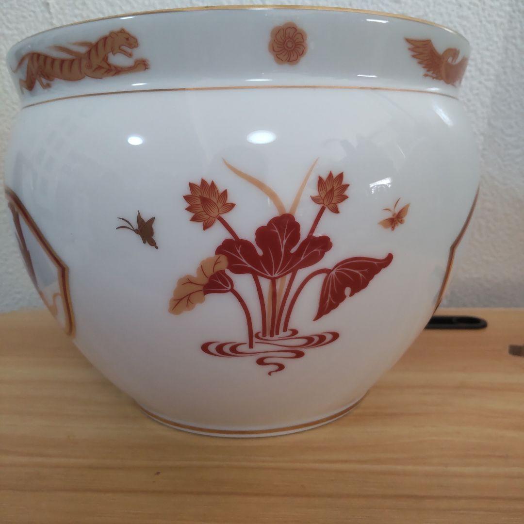 Used 大倉陶園／四神／朱雀／フランクリン•ポーセリン　花器、鉢、茶道