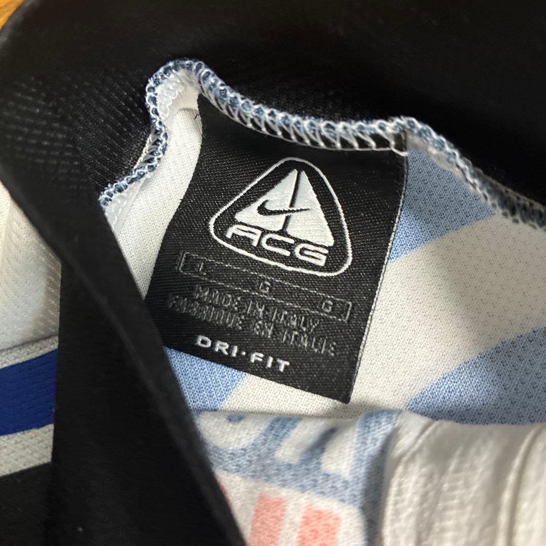 ビンテージ NIKE acgサイクルシャツ イタリア製TREK SHIMANO