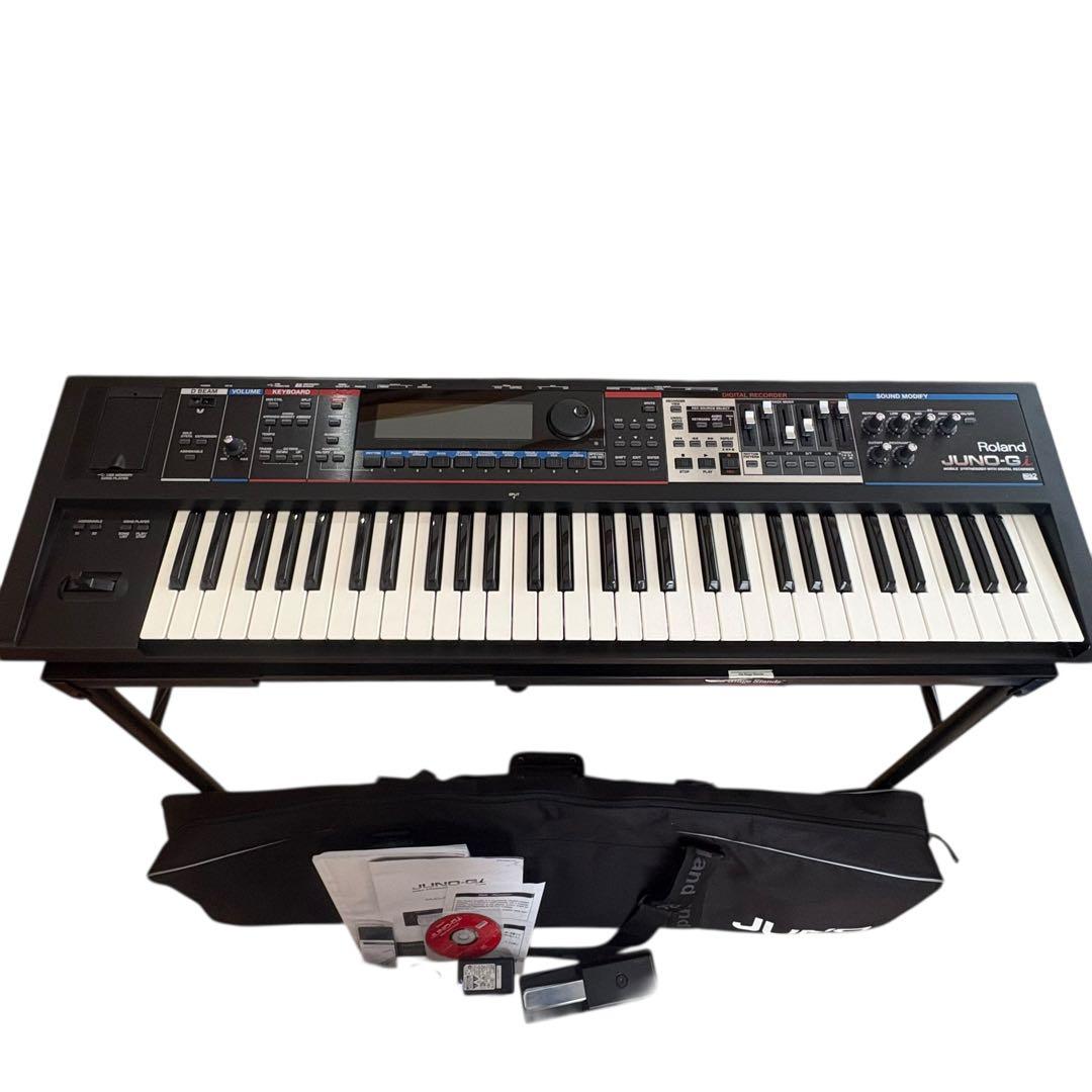 Roland JUNO-Gi 61鍵 シンセサイザー ケース　ペダル スタンド