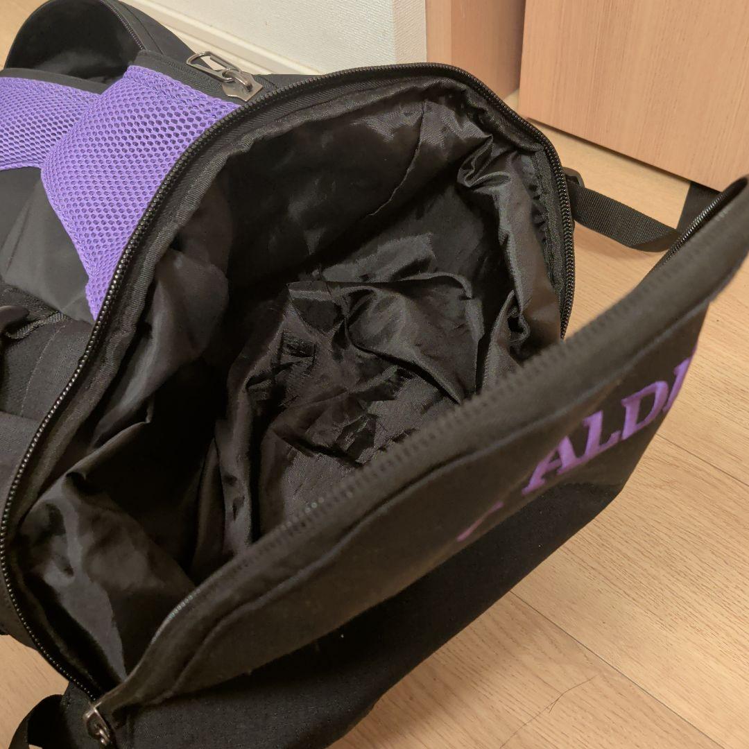 SPALDING バスケットボール用リュック 黒紫