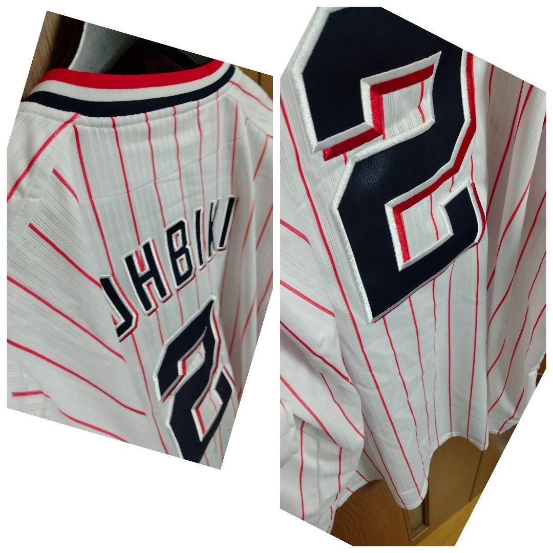 マジェスティック ヤクルト 大引啓次 刺繍ビジターユニフォーム XL 紙タグ付き