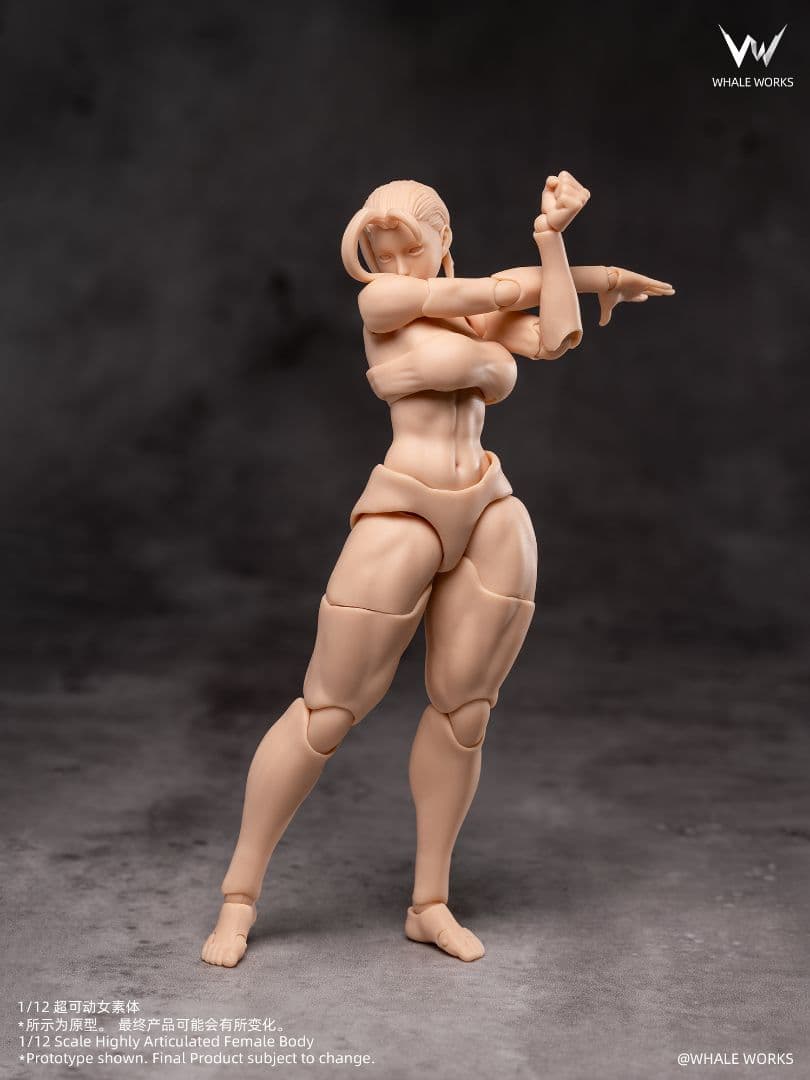 WHALE WORKS 1/12 白肌　ボディ　RIN 凛　眼球可動式ヘッド