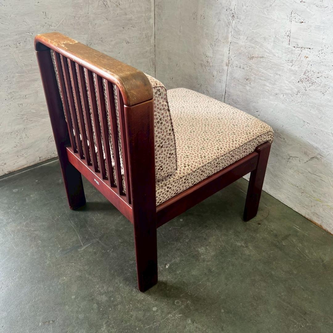 カリモク 1人掛けソファ ダイニングチェア ヴィンテージ家具 ① Y1954