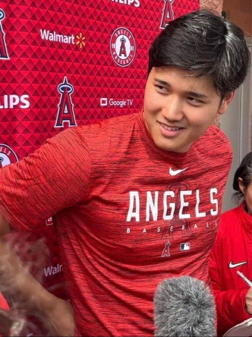 L　エンゼルス　ドライTシャツ　ナイキ　グレー　大谷翔平選手オーセンティック